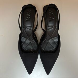 Zara Slingback Kitten Heels